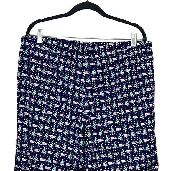 Vineyard Vines NWT Santa whale and tree Christmas lounge pants size L - Picture 10 of 14